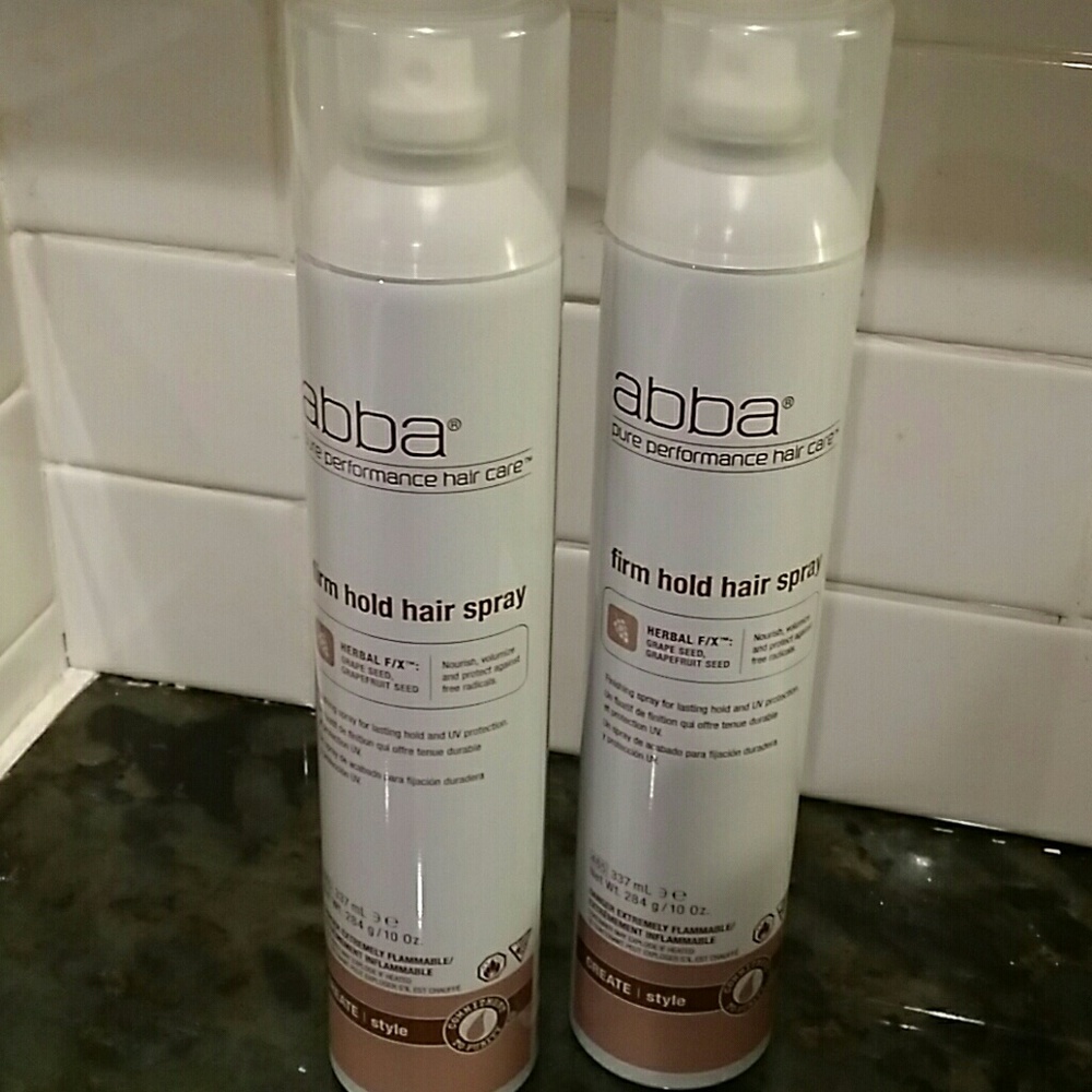 New Abba Firm Hold Hair Spray 2 piece bundle